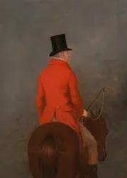 Porträt von Thomas Cholmondeley, 1. Lord Delamere, auf seinem Jäger (Studie für Die Cheshire Jagd bei ...)